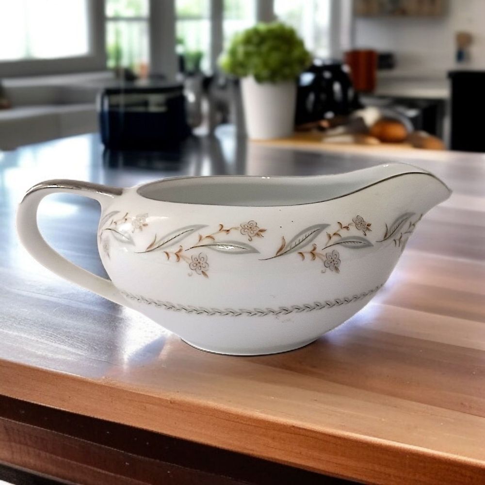Empress Bellaire China Floral Creamer Gold Trim Japan Replacement Shabby Cottage